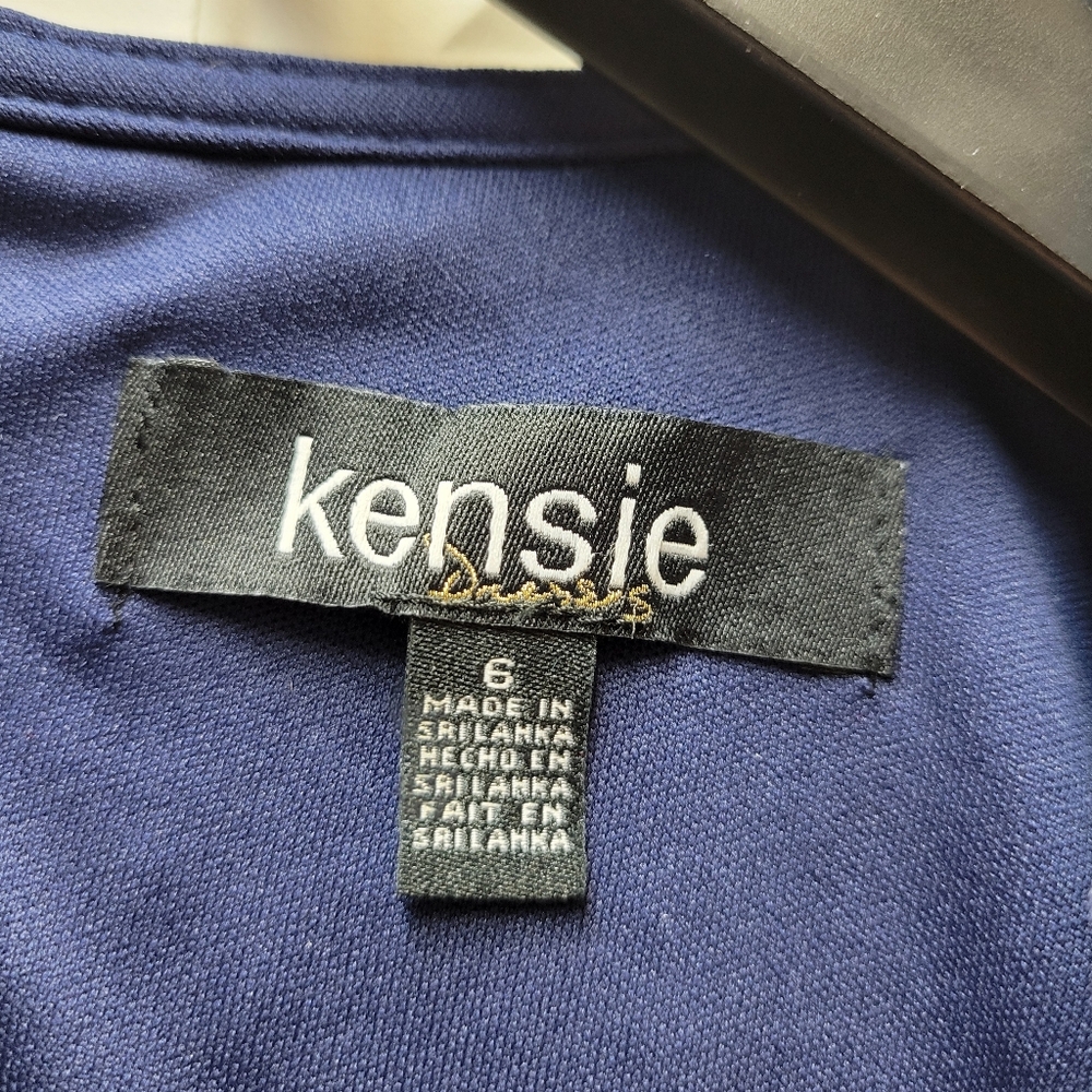 Kensie Midnight Blue Lace Mini Dress Size 6 Cocktail Evening - Picture 6 of 15